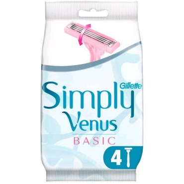 Бр станок SIMPLE VENUS 3 однораз 4шт жен