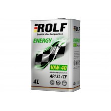 Масло моторное ROLF Energy SAE 10W-40 API SL/CF 4л п/синт жесть