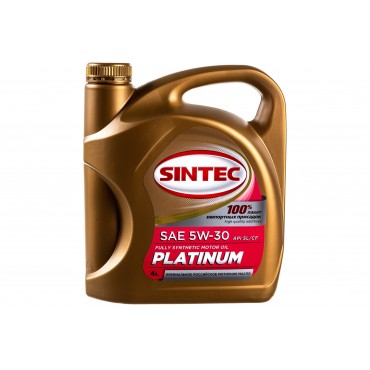 Масло моторное SINTEC Платинум SAE 5W-30 API SN/CF 4.0л синт пласт