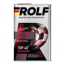 Масло моторное ROLF GT SAE 5W-40 API SN/CF 4л синт жесть