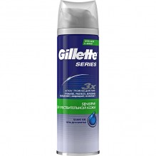 Гель GILLETTE Sensitive для бритья 200мл для чувствительной кожи с алоэ