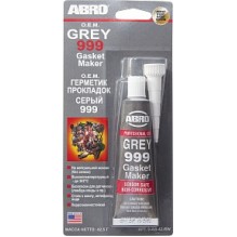 Герметик прокладок ABRO OEM 999 силикон серый США оригинал 42.5гр