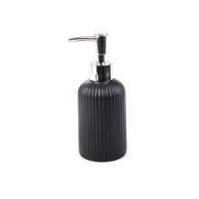 Дозатор д/жидкого мыла керамика Плиссе черный матовый CE1610QA-LD