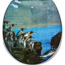 Сиденье для унитаза мягкое Пингвины Сантис  002242