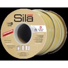 Уплотнитель Sila Home D-профиль 9*7.4 белый 50м