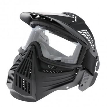 Очки-маска для езды на мототехнике, визор прозрачный, черный 5350972