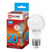 *Лампа IN HOME LED-A65-VC 20Вт 230В Е27 4000К 1800Лм