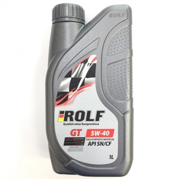 Масло моторное ROLF GT SAE 5W-40 1л синт пластик