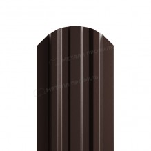 Мет штакетник МП LANE-O 16.5*99*1250 (ПЭ-01-8017-0.45) шоколад
