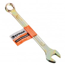 Ключ ЕРМАК рожково-накидной 13мм желтый цинк 736-052