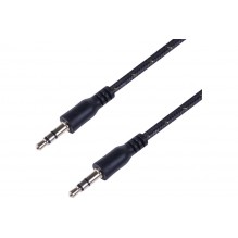 Аудио кабель 3.5мм 1м  AUX шнур REXANT черн